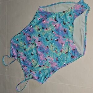 Girls Bmagical By Btween One Piece Bathing Suit Size 16 Butterflies Sparkle